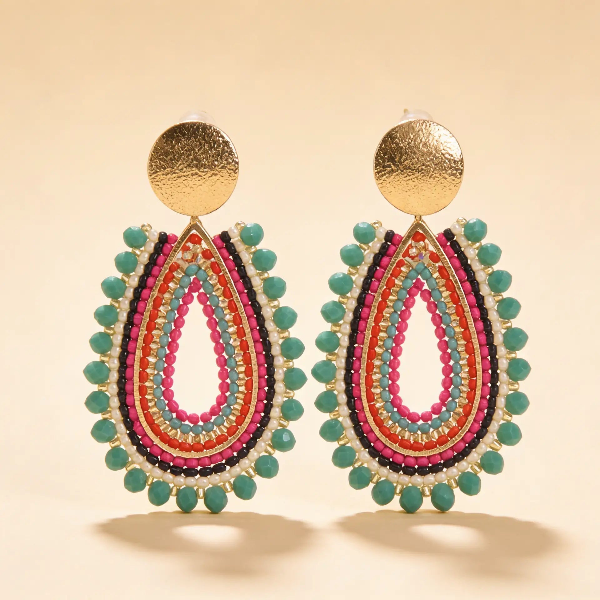 Aros Aurora — Turquesa Fucsia