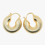 Argollas Olimpia Doradas Bañadas en Oro 18K