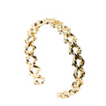 Brazalete Roma Texturizado Bañado en Oro 24K