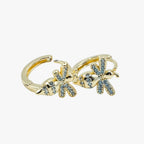 Aros Abejita Bañados en Oro 18K