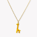 Collar Jirafa Enamorada Baño de Oro 18K
