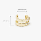Ear Cuff Ali Bañado en Oro 18K