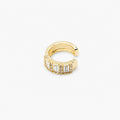 Ear Cuff Baguette Dorado con Circones
