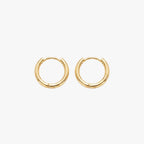 Argollas Roma doradas bañadas en oro 18K