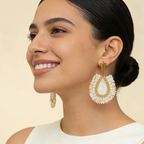 Aros Gota Artesanal  — Blanco