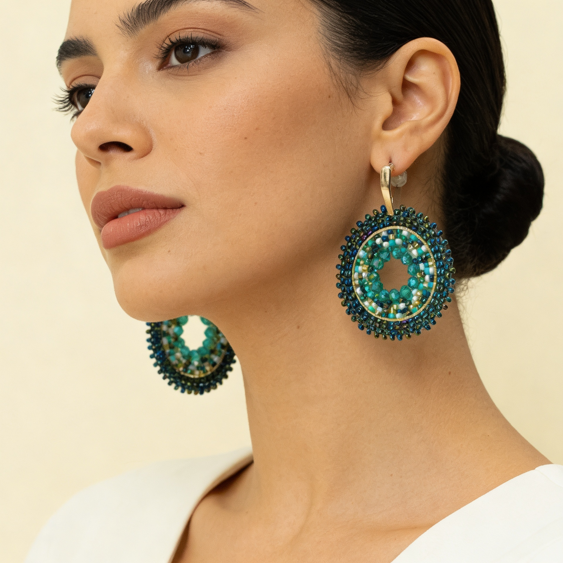 Aros Órbita Tejida — Verde