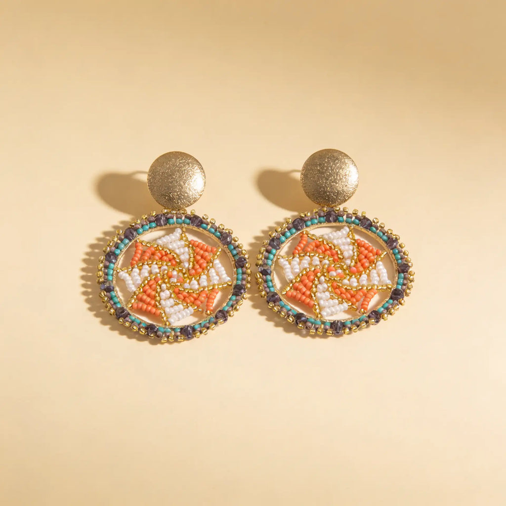 Aros Atrapa Sueños — Coral Turquesa