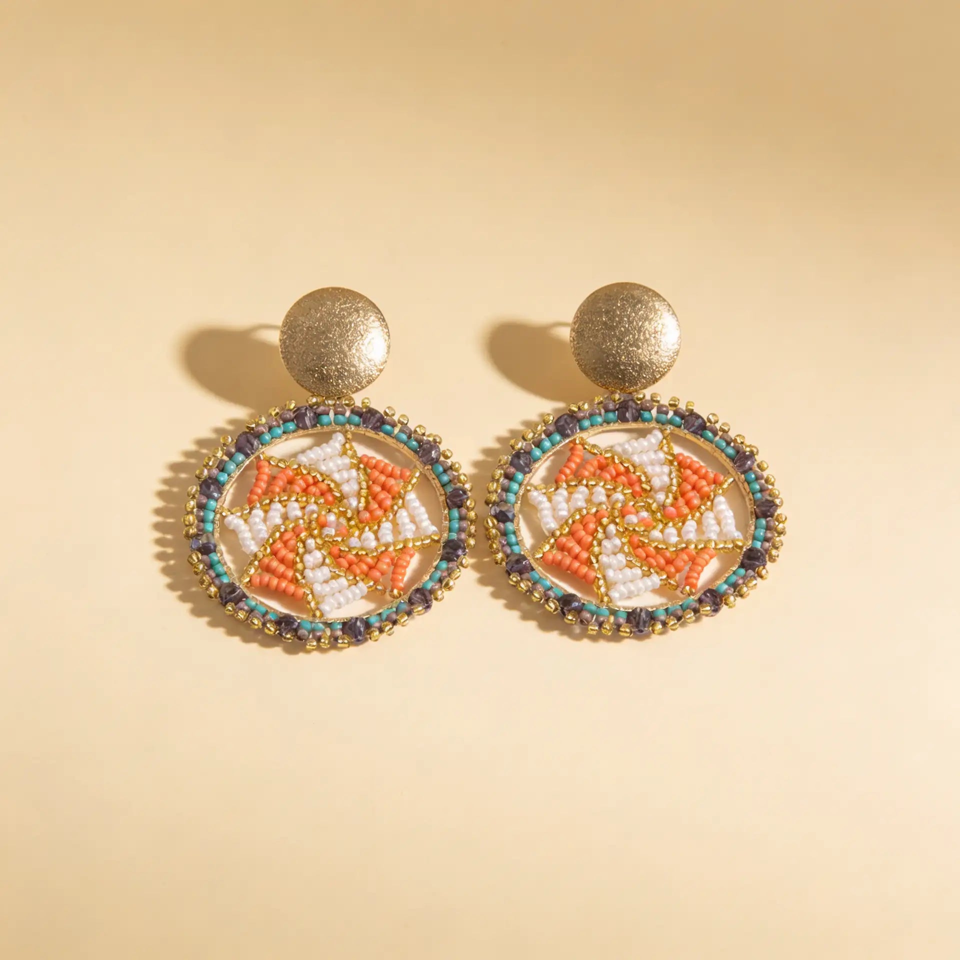 Aros Atrapa Sueños — Coral Turquesa
