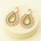 Aros Aurora — Coral / Turquesa