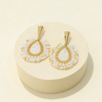 Aros Gota Artesanal  — Blanco