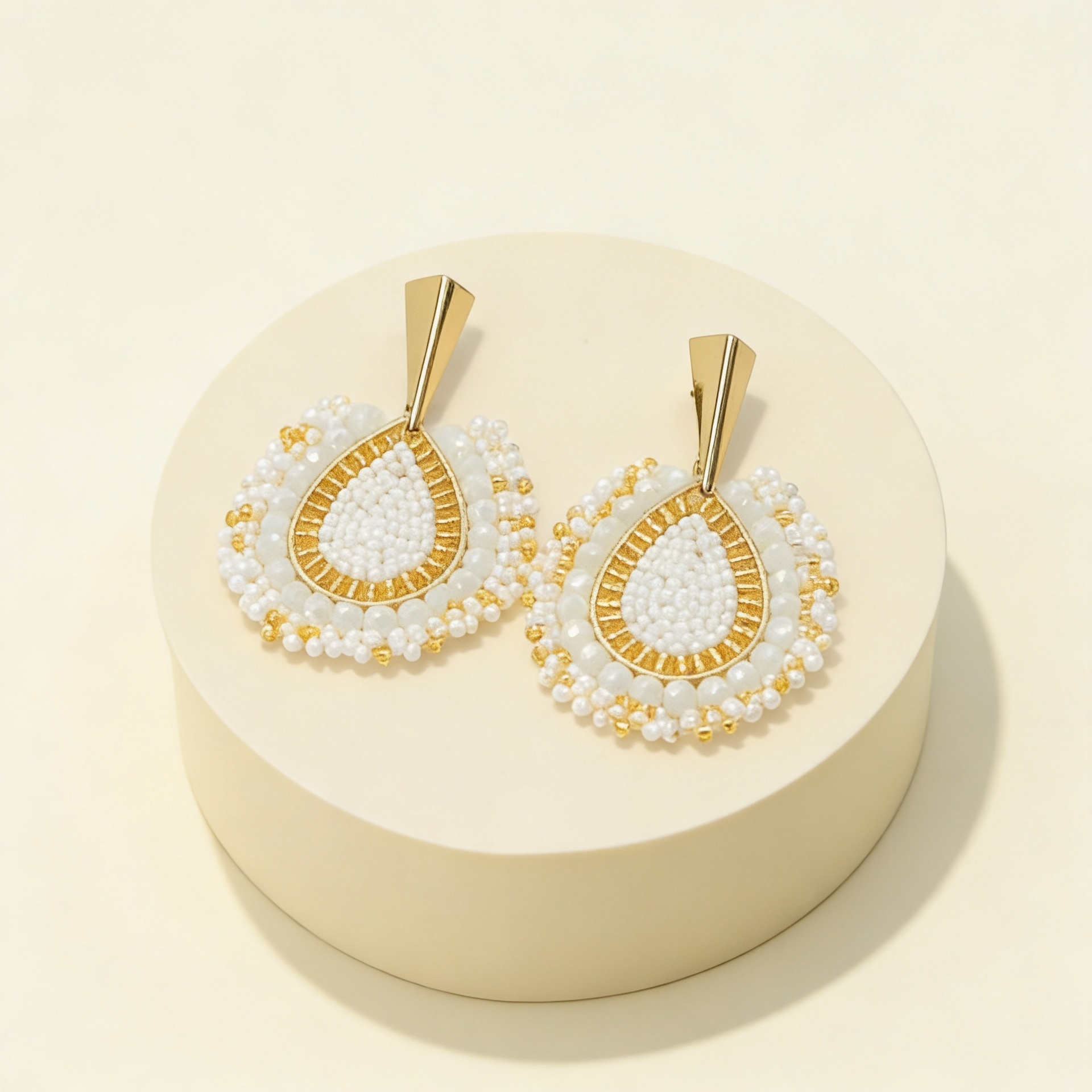 Aros Gota Artesanal  — Blanco