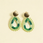 Aros Gota Artesanal  — Verde