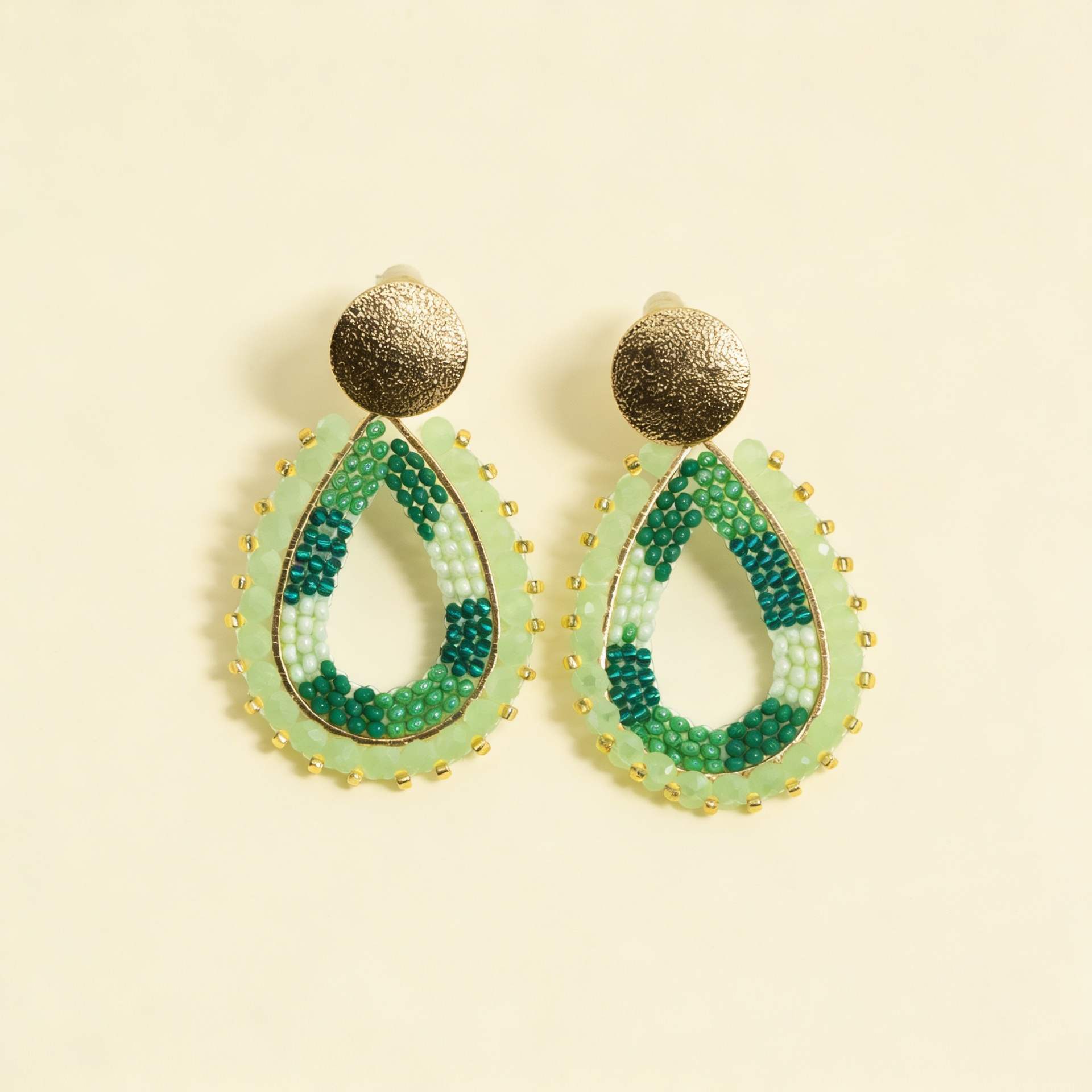 Aros Gota Artesanal  — Verde