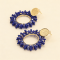 Aros Corona Cristal — Azul