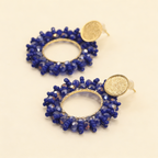 Aros Corona Cristal — Azul