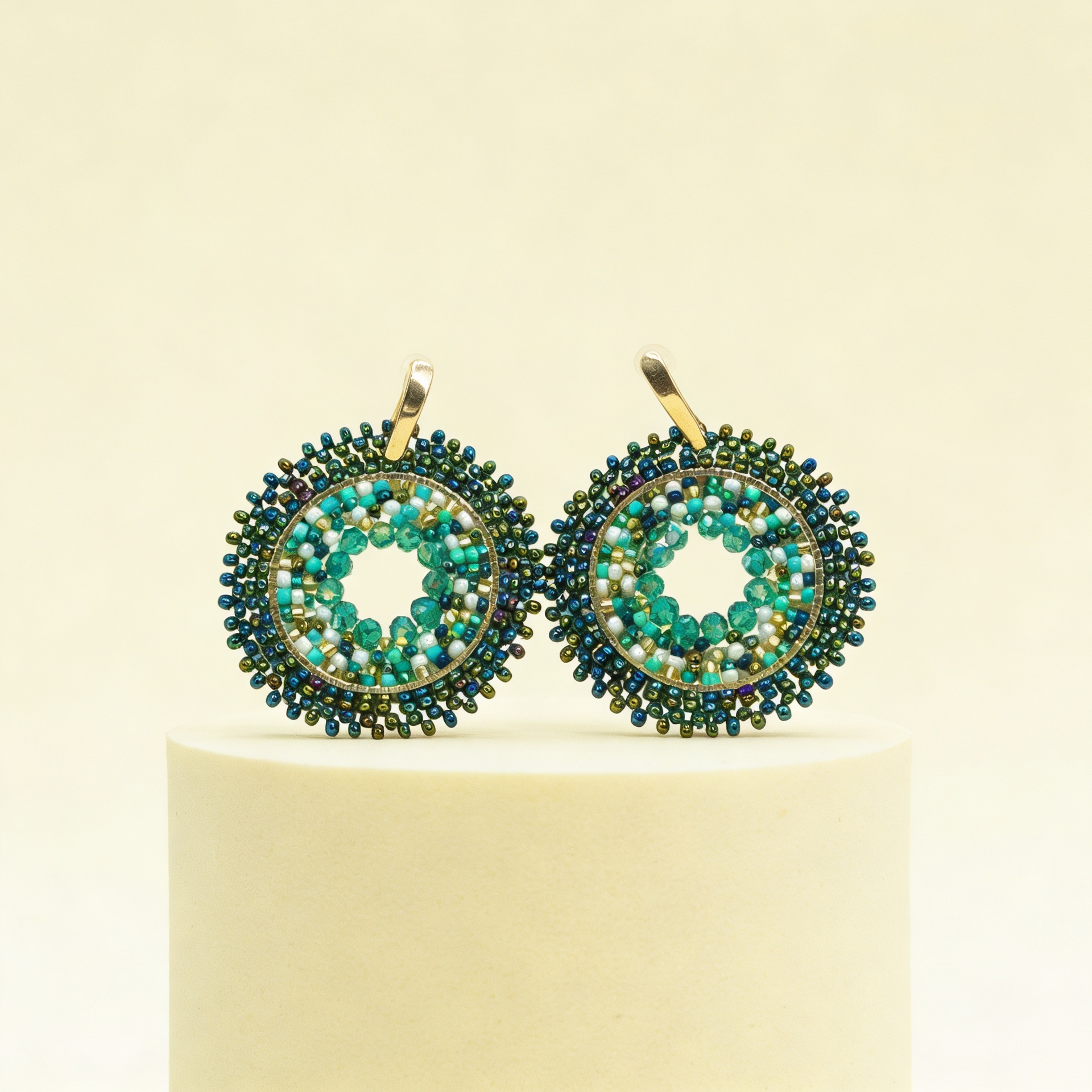 Aros Órbita Tejida — Verde