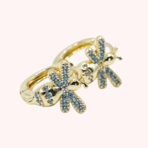 Argollas con baño de oro