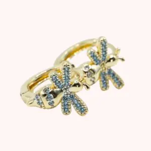 Argollas con baño de oro